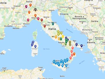 Consulta el mapa de casa a 1 euros que puedes comprar en Italia