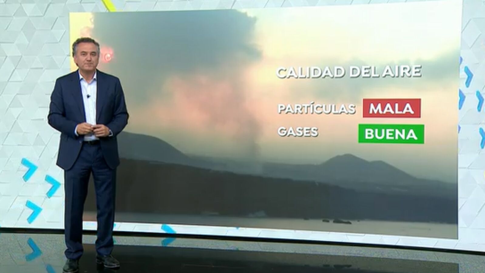 Roberto Brasero explica por qué la calidad del aire en La Palma empeorará en las próximas horas 