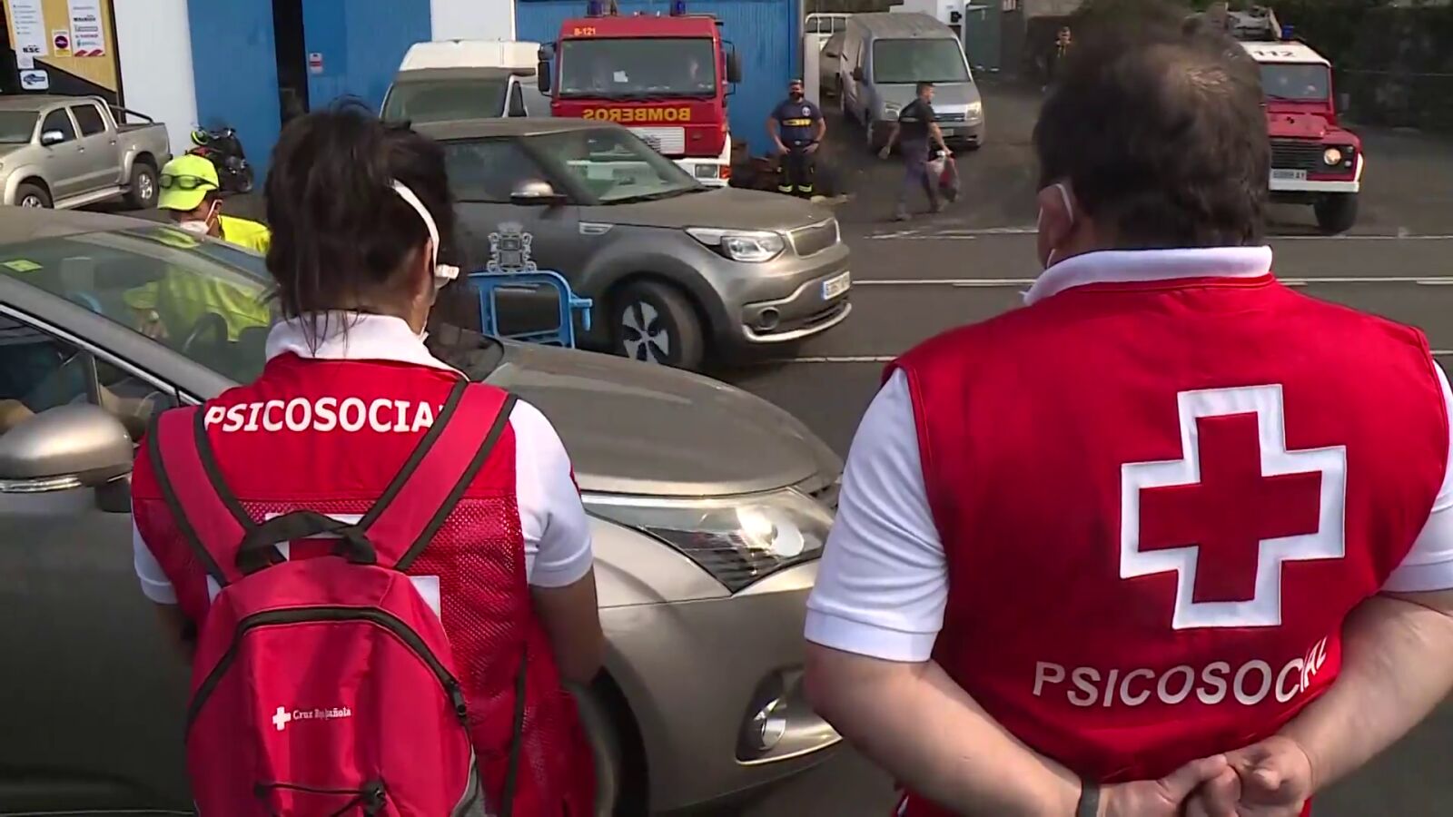 Psicólogos especializados intentan ayudar a las víctimas por la erupción del volcán de La Palma