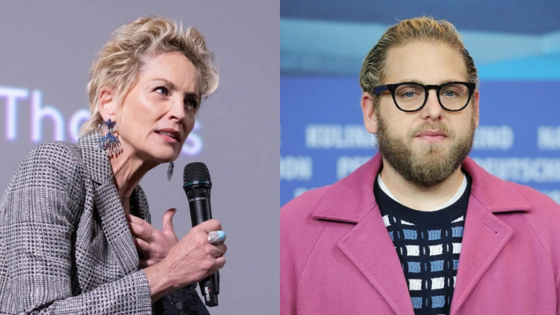 Sharon Stone y Jonah Hill Sharon Stone y Jonah Hill