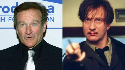 Robin Williams y Remus Lupin en 'Harry Potter' Robin Williams y Remus Lupin en 'Harry Potter'
