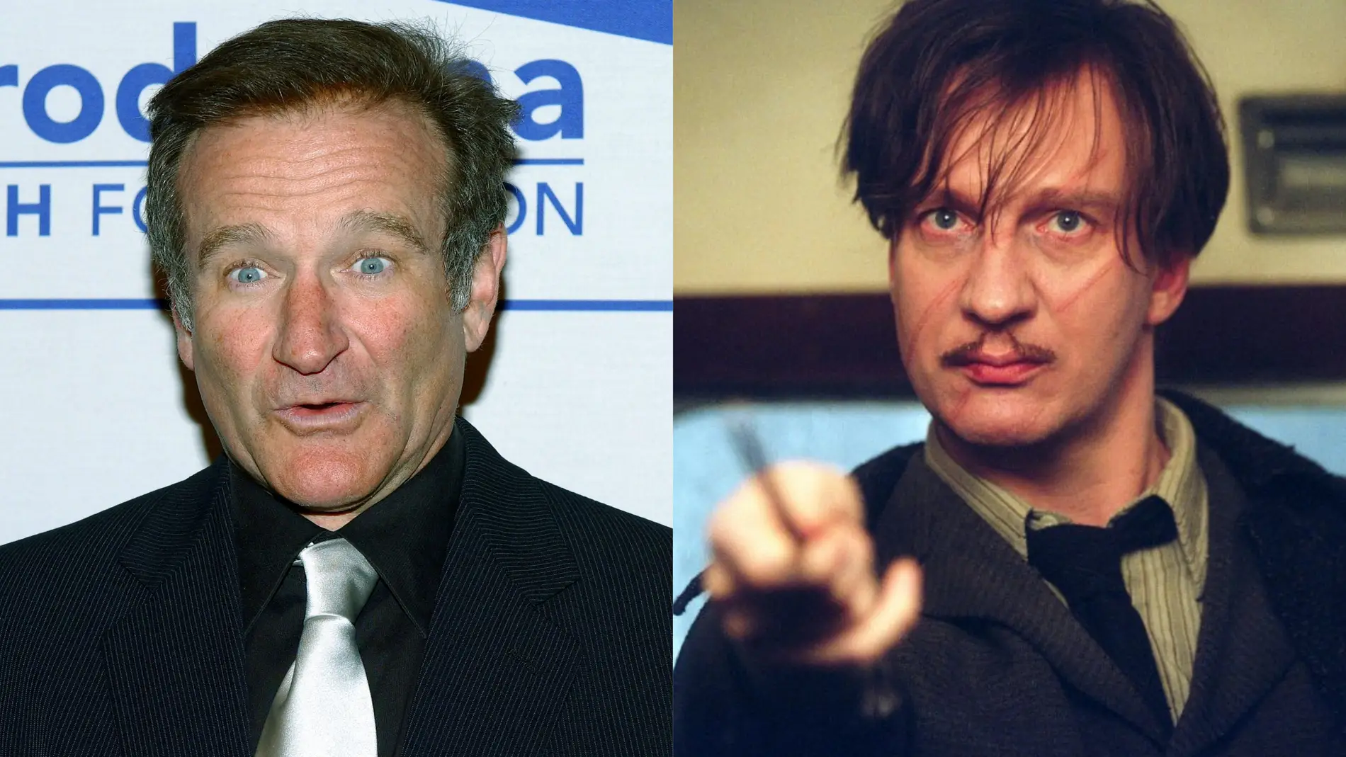 Robin Williams y Remus Lupin en 'Harry Potter'
