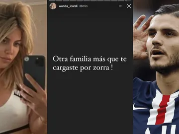El mensaje de Wanda Nara en Instagram El mensaje de Wanda Nara en Instagram