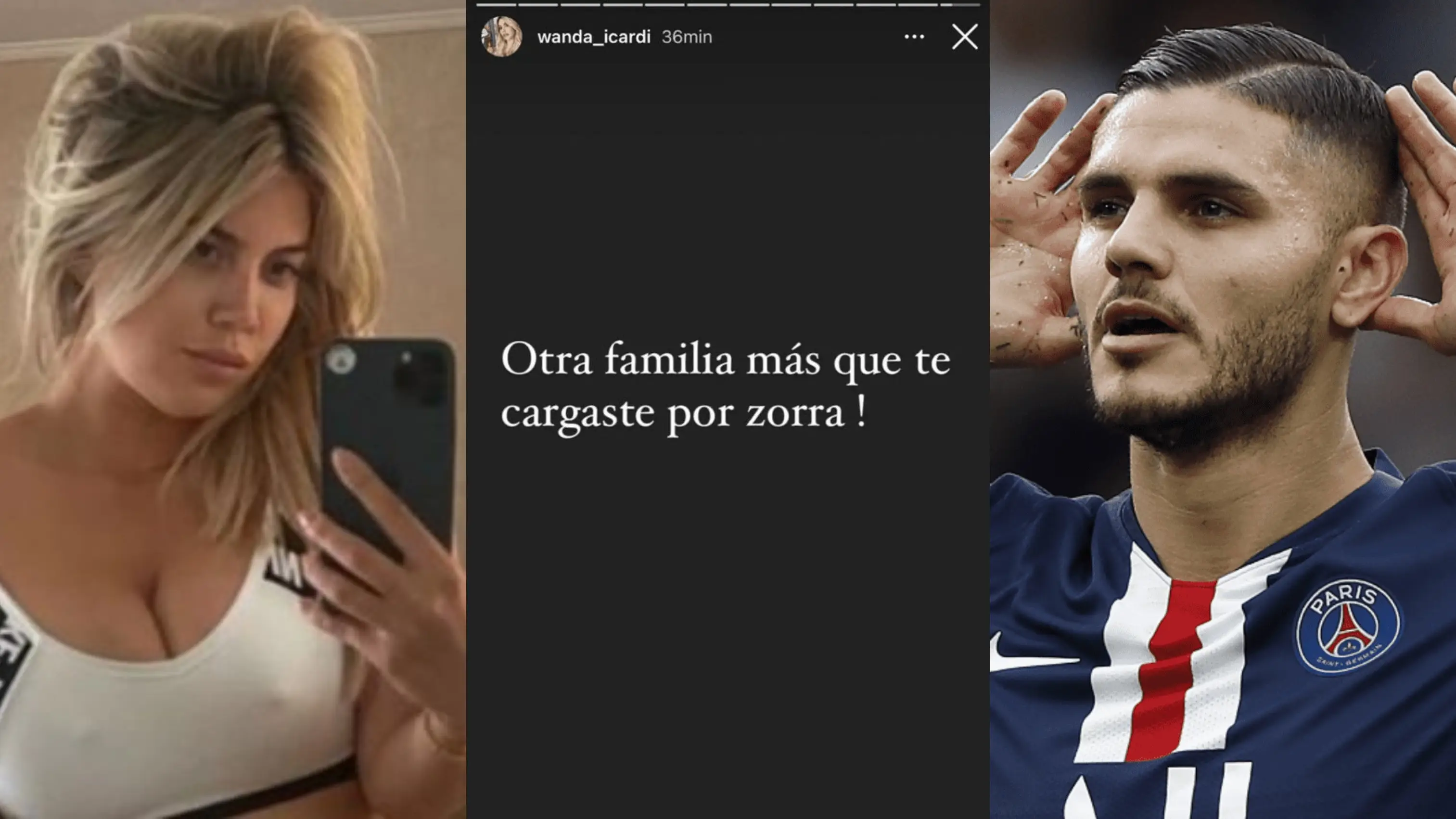 El mensaje de Wanda Nara en Instagram El mensaje de Wanda Nara en Instagram