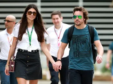 Linda Morselli y Fernando Alonso Linda Morselli y Fernando Alonso