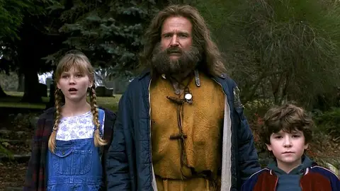 Robin Williams, Kirsten Dunst y Bradley Pierce en 'Jumanji' Robin Williams, Kirsten Dunst y Bradley Pierce en 'Jumanji'