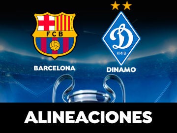 Alineación del Barcelona hoy ante el Dinamo de Kiev en el partido de la Champions League