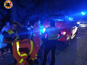 Bomberos en Xátiva