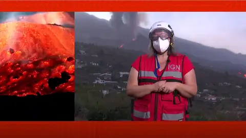 Así está el volcán después de 4 semanas rugiendo. Así está el volcán después de 4 semanas rugiendo.