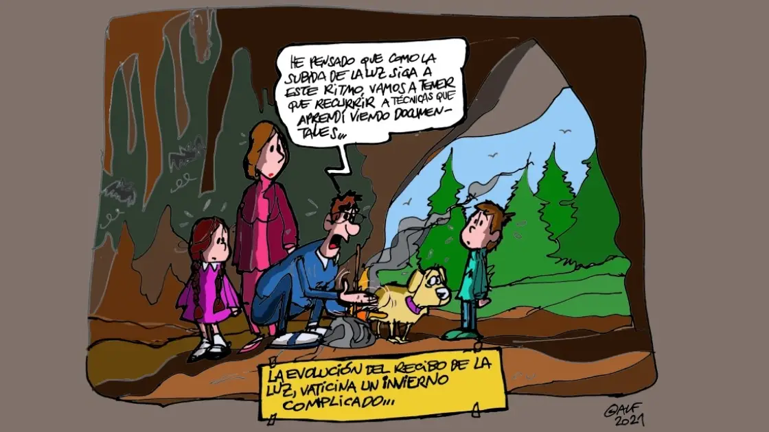 La evolución ascendente del recibo de la luz, en la viñeta gráfica de Alfredo Boto-Hervás La evolución ascendente del recibo de la luz, en la viñeta gráfica de Alfredo Boto-Hervás