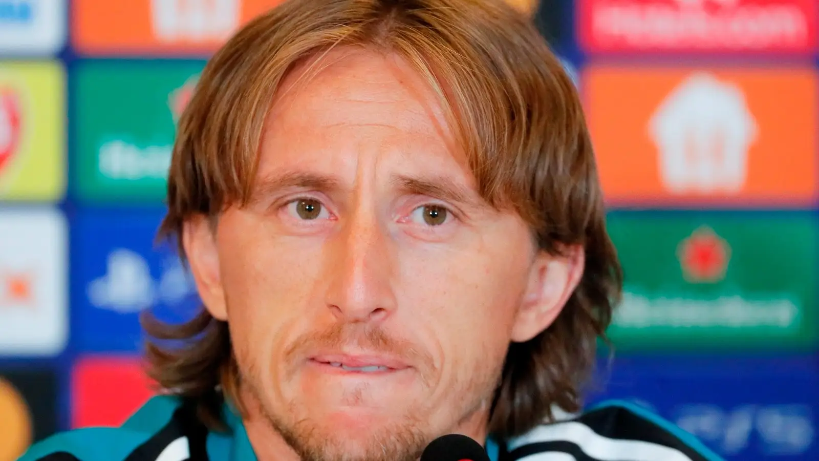 Luka Modric durante la rueda de prensa Luka Modric durante la rueda de prensa