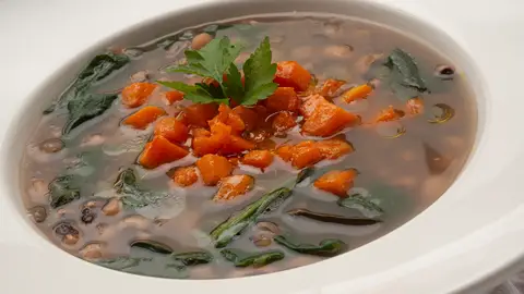 Receta vegana de Arguiñano: carillas con espinacas y calabaza Receta vegana de Arguiñano: carillas con espinacas y calabaza