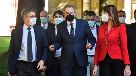 Patxi López, José Luis Rodríguez Zapatero e Idoia Mendia Patxi López, José Luis Rodríguez Zapatero e Idoia Mendia