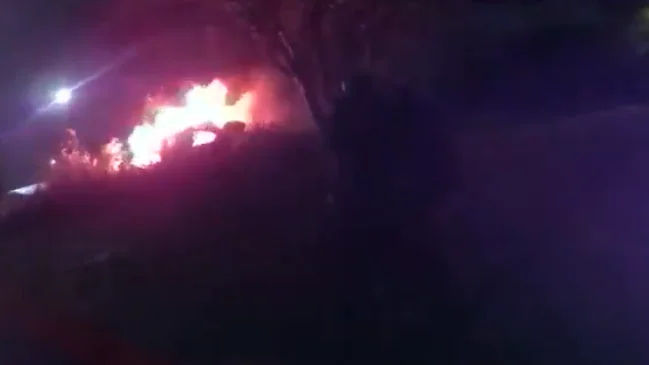 Rescate de un camionero en Texas