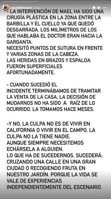 Raquel del Rosario aclara las dudas de sus seguidores
