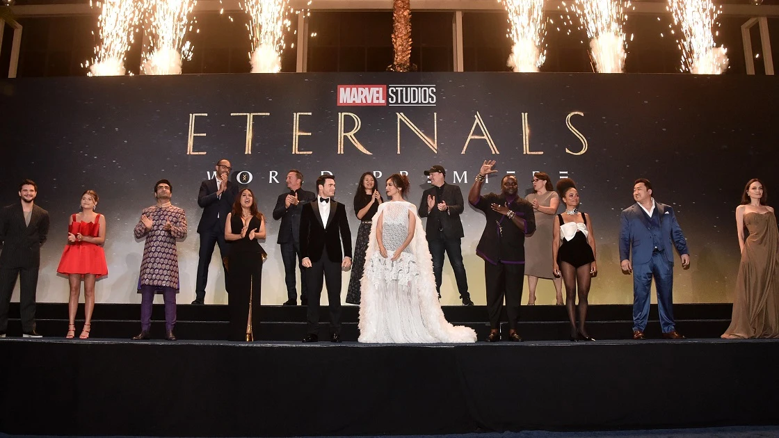 El reparto de 'Eternals' en la premiere