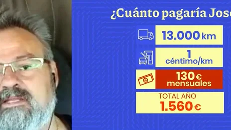 Camioneros enfadados por los peajes en autovías Camioneros enfadados por los peajes en autovías