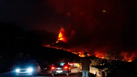 La lava del volcán de La Palma La lava del volcán de La Palma