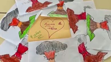 Iniciativa solidaria: niños y niñas de La Palma reciben 35.000 cartas con dibujos y mensajes de ánimo