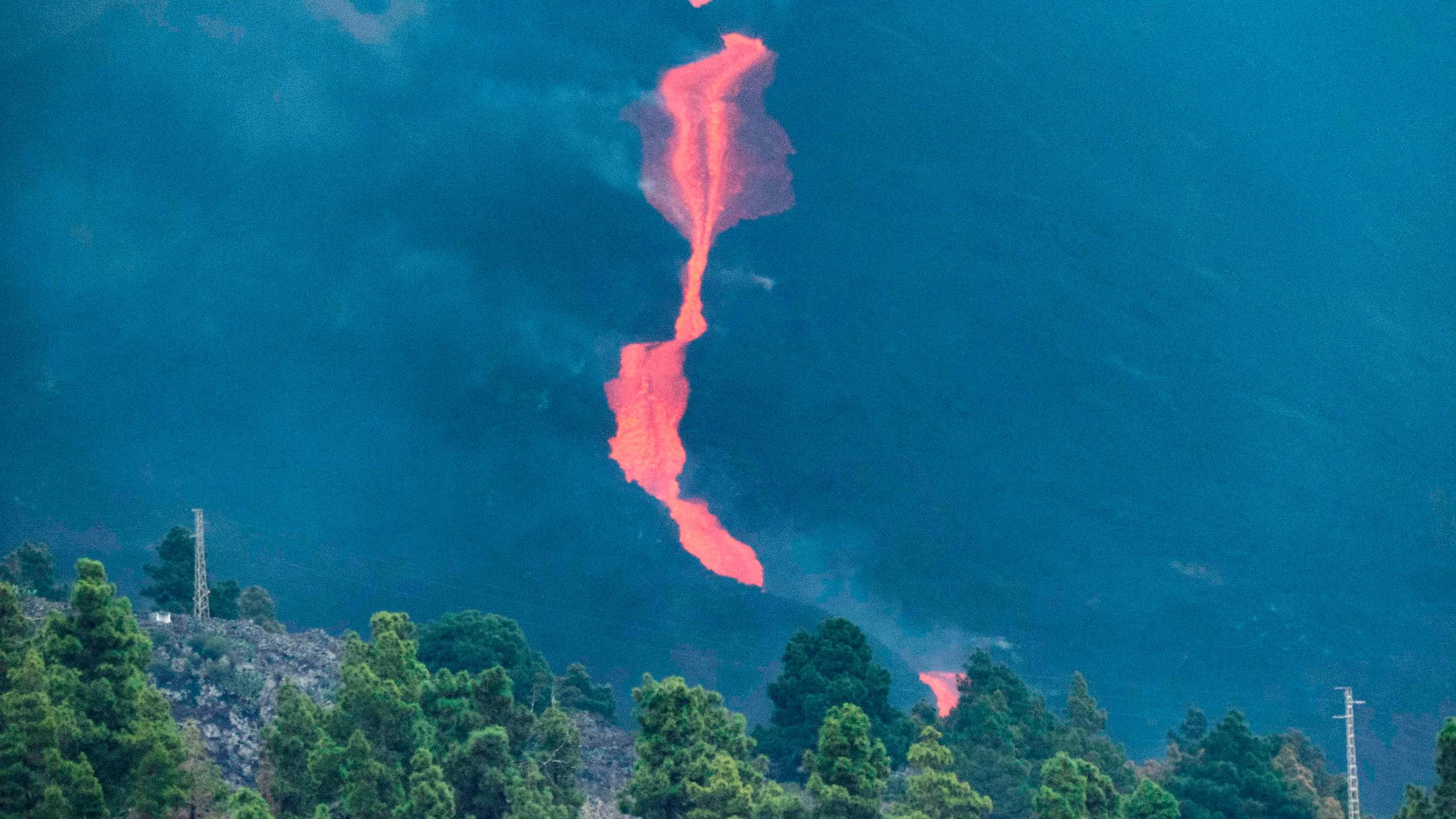 El volcán de La Palma entra en La Laguna