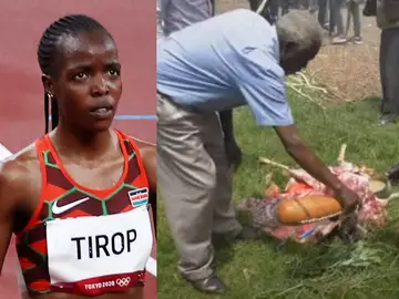La ceremonia de limpieza en la casa donde fue asesinada la atleta Agnes Tirop La ceremonia de limpieza en la casa donde fue asesinada la atleta Agnes Tirop
