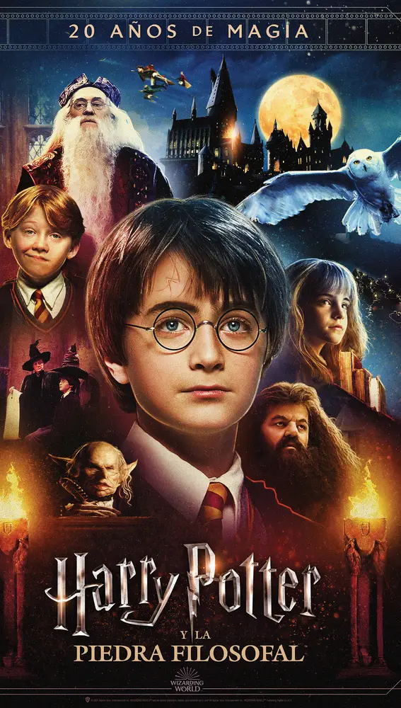 Póster del 20 aniversario de 'Harry Potter y la piedra filosofal'