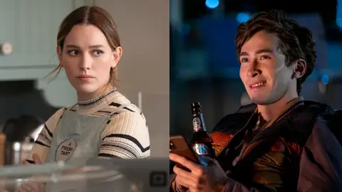 Victoria Pedretti y Dylan Arnold en 'You' Victoria Pedretti y Dylan Arnold en 'You'