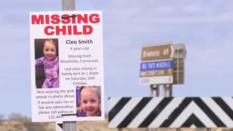 Un millón de dólares por pistas sobre una niña de 4 años desaparecida en Australia Un millón de dólares por pistas sobre una niña de 4 años desaparecida en Australia