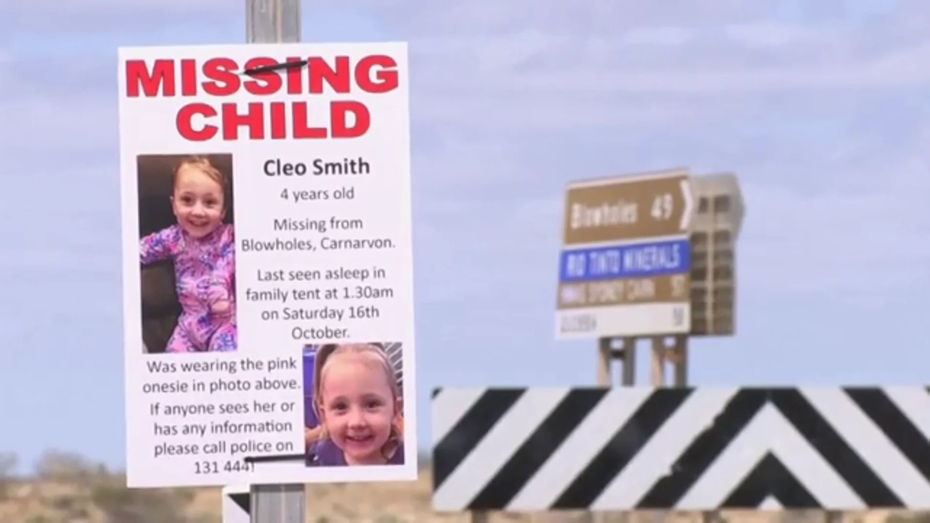 Un millón de dólares por pistas sobre una niña de 4 años desaparecida en Australia