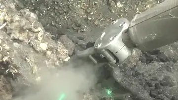 Primeras imágenes submarinas de la fajana de La Palma grabadas por el 'Ángeles Alvariño' Primeras imágenes submarinas de la fajana de La Palma grabadas por el 'Ángeles Alvariño'