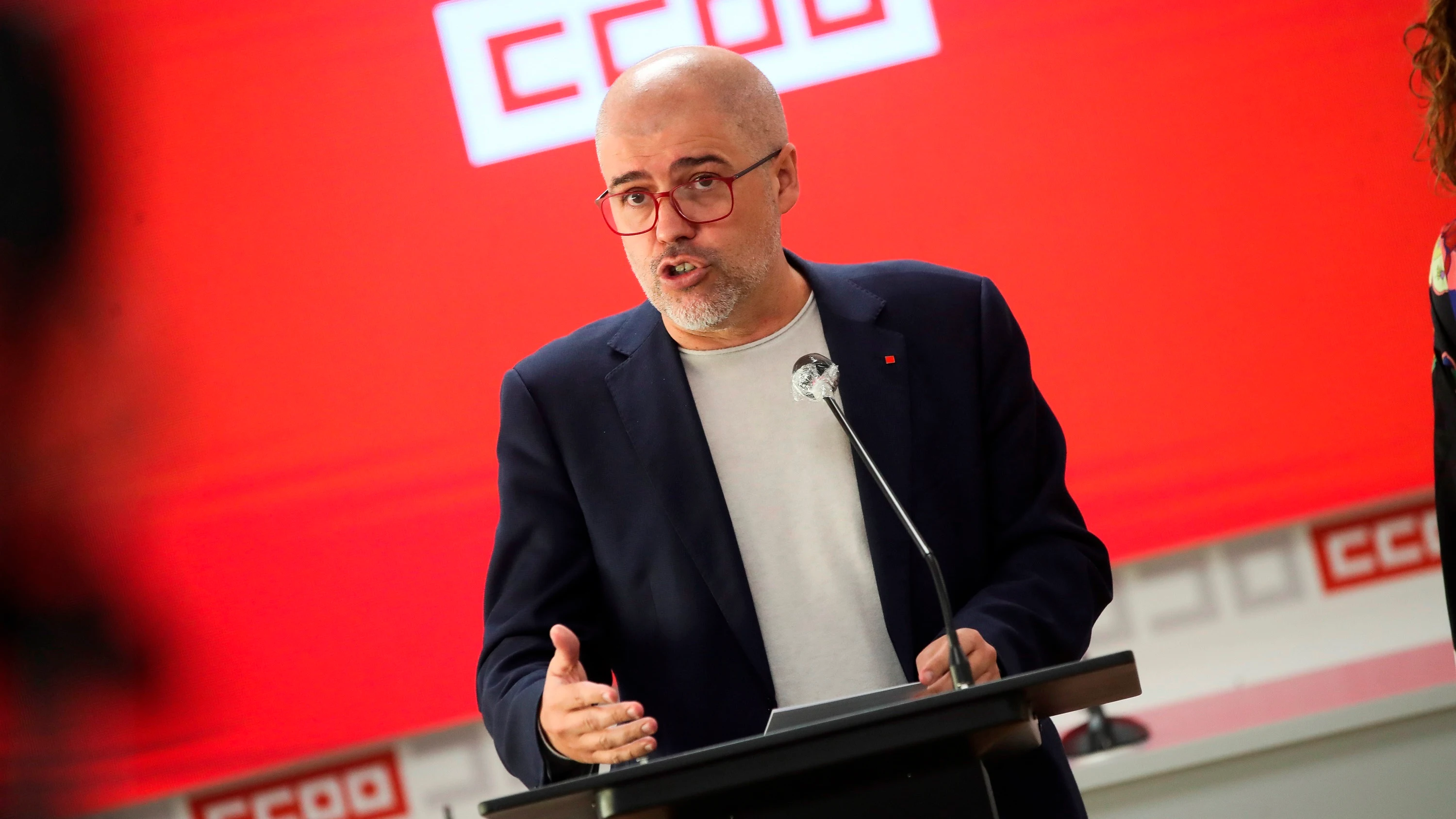 El secretario general de CCOO, Unai Sordo El secretario general de CCOO, Unai Sordo