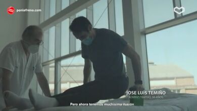 José Luis Temiño, víctima de accidente tráfico, anima a participar en la carrera Ponle Freno: 