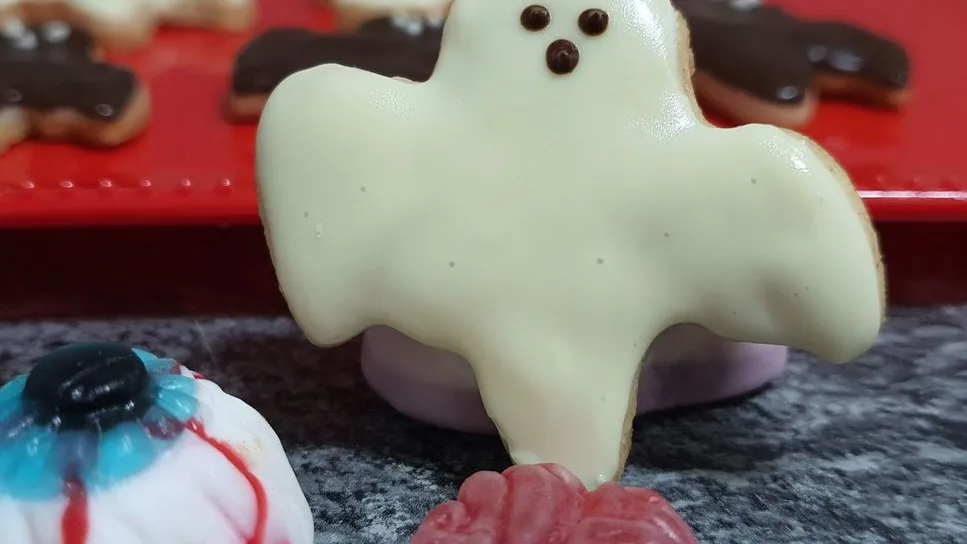 Galletas en forma de fantasma