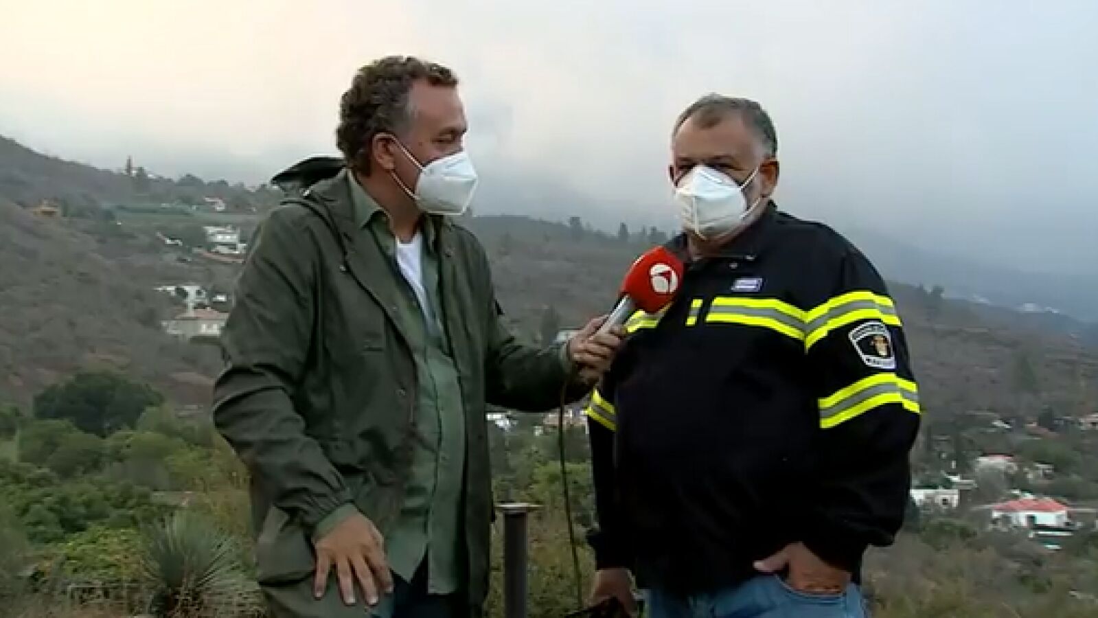 El portavoz de bomberos de La Palma: 