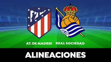 Alineación del Atlético de Madrid hoy contra la Real Sociedad en el partido de la Liga Santander Alineación del Atlético de Madrid hoy contra la Real Sociedad en el partido de la Liga Santander