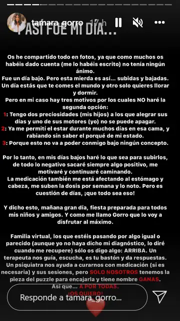 Tamara Gorro en Instagram Tamara Gorro en Instagram