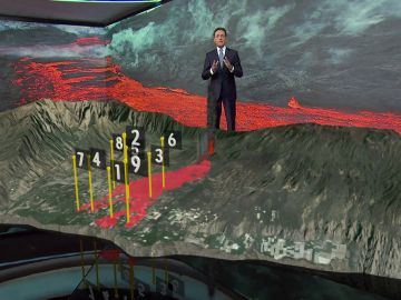 Así avanzan las coladas del volcán de La Palma cuando se cumplen 6 semanas desde que entró en erupción