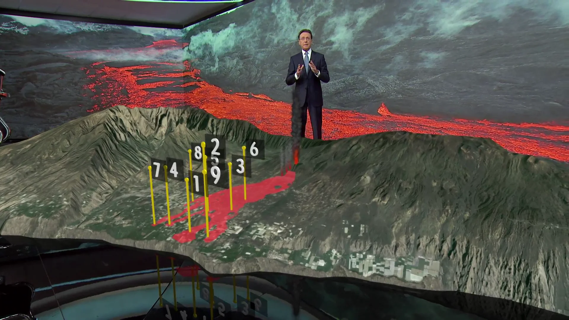 Así avanzan las coladas del volcán de La Palma cuando se cumplen 6 semanas desde que entró en erupción Así avanzan las coladas del volcán de La Palma cuando se cumplen 6 semanas desde que entró en erupción