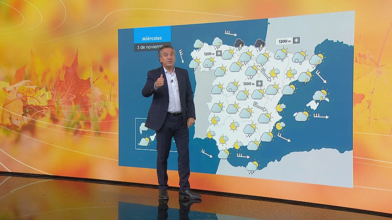 Desplome de las temperaturas con lluvias en el centro peninsular