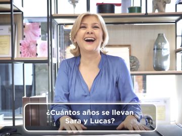 Ampara Larrañaga, sorprendida con el 'Paquiz': ¿Cuántos años se llevan Sara y Lucas?