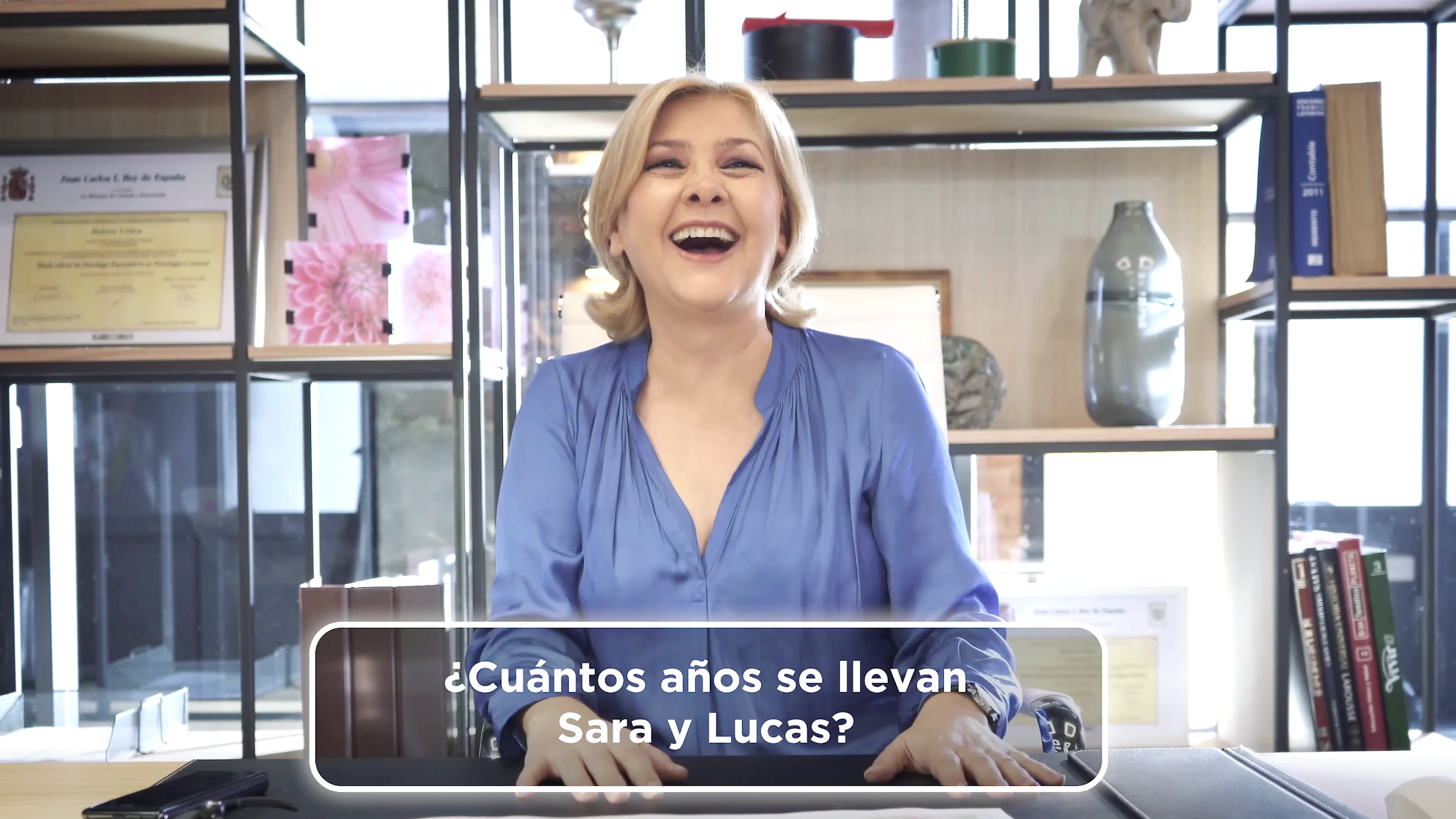 Ampara Larrañaga, sorprendida con el 'Paquiz': ¿Cuántos años se llevan Sara y Lucas? Ampara Larrañaga, sorprendida con el 'Paquiz': ¿Cuántos años se llevan Sara y Lucas?