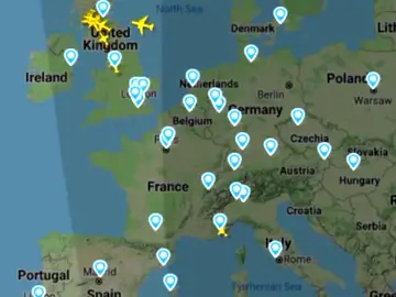 El video que muestra los 400 aviones empleados por los líderes políticos para acudir a la cumbre del clima en Glasgow El video que muestra los 400 aviones empleados por los líderes políticos para acudir a la cumbre del clima en Glasgow