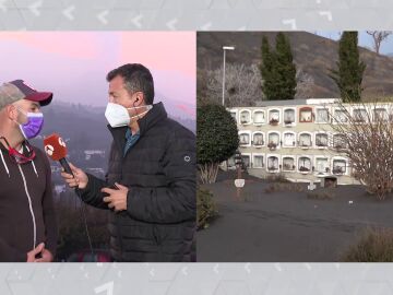 Un vecino de La Palma quiere exhumar el cuerpo de su hija ante el temor de que la lava del volcán sepulte el cementerio