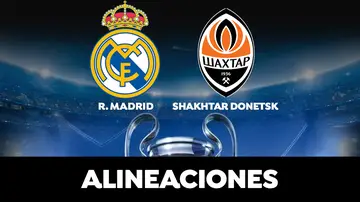 Alineación del Real Madrid en el partido de hoy ante el Shakhtar Donetsk en la Champions League Alineación del Real Madrid en el partido de hoy ante el Shakhtar Donetsk en la Champions League