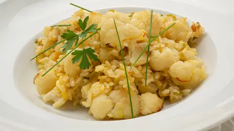 Receta de arroz con coliflor al horno, de Arguiñano Receta de arroz con coliflor al horno, de Arguiñano