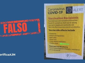   No, la muerte súbita no es un efecto secundario de las vacunas contra el coronavirus
