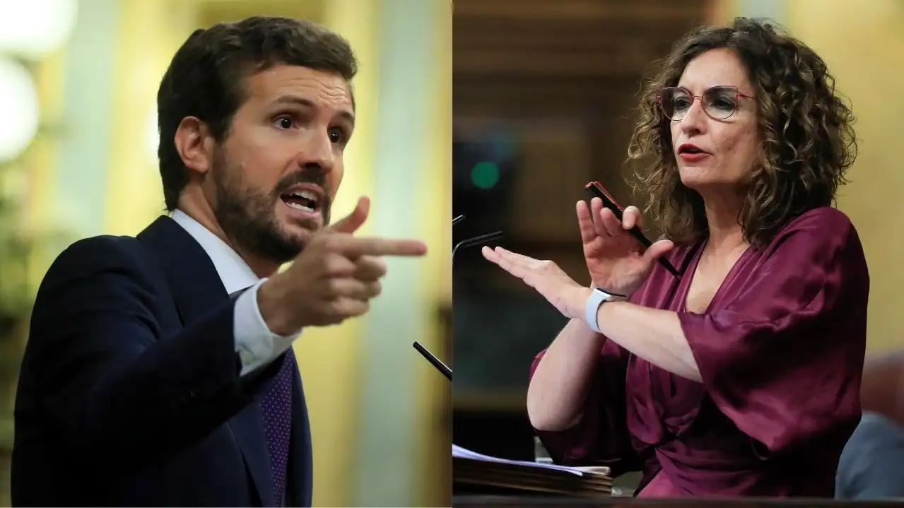 Pablo Casado y Mar&iacute;a Jes&uacute;s Montero