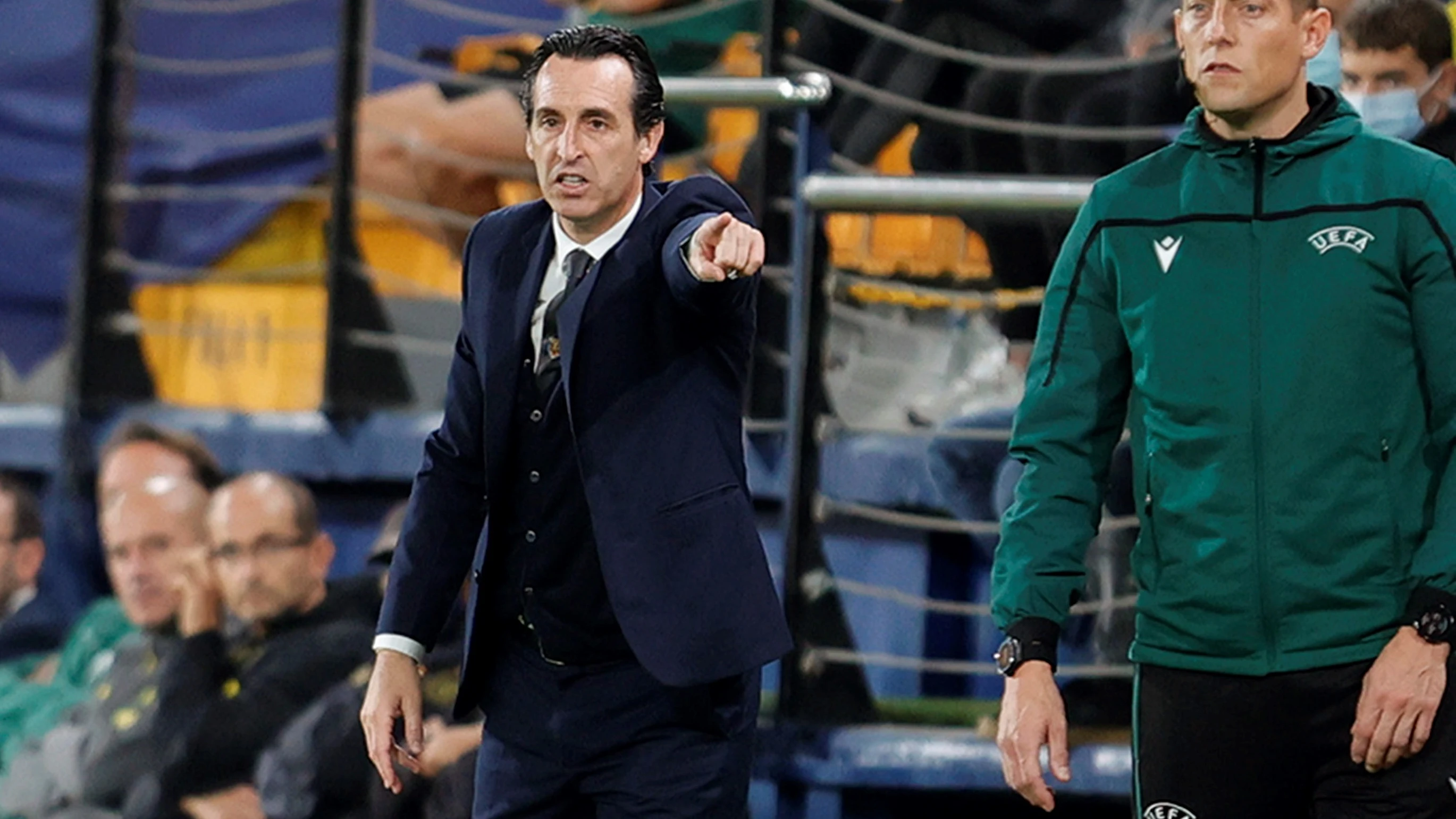 Unai Emery, en un partido con el Villarreal El entrenador del Villarreal, Unai Emery