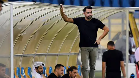 Xavi durante un partido Xavi durante un partido