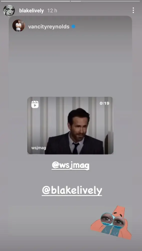 Blake Lively comparte el discurso de Ryan Reynolds